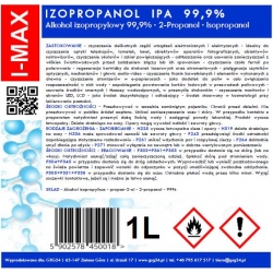 Izopropilspirts Izopropanols IPA I-MAX 99,9% 1L